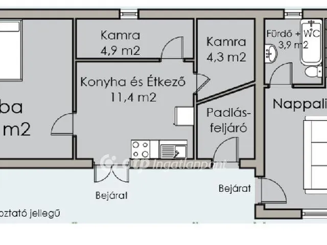 Eladó ház Kapoly 86 nm