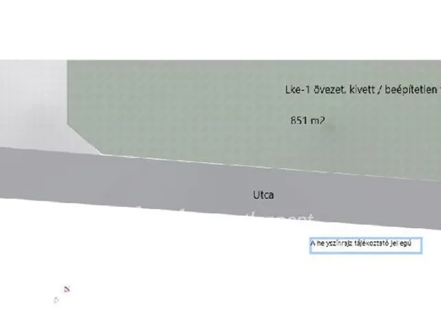 Eladó telek Taksony 851 nm