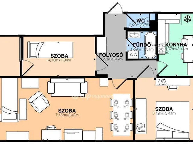 Eladó lakás Székesfehérvár 62 nm