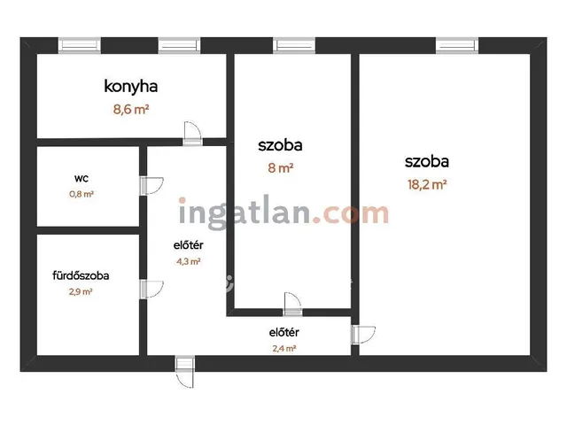 Eladó lakás Dunaújváros 46 nm