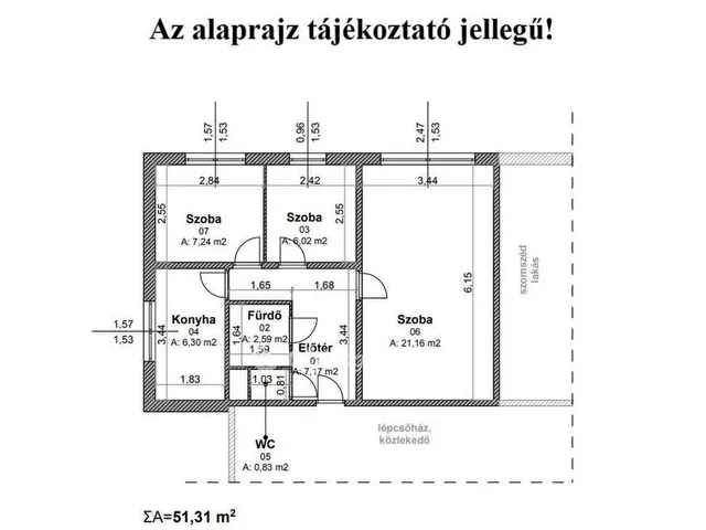 Eladó lakás Budapest XI. kerület 51 nm