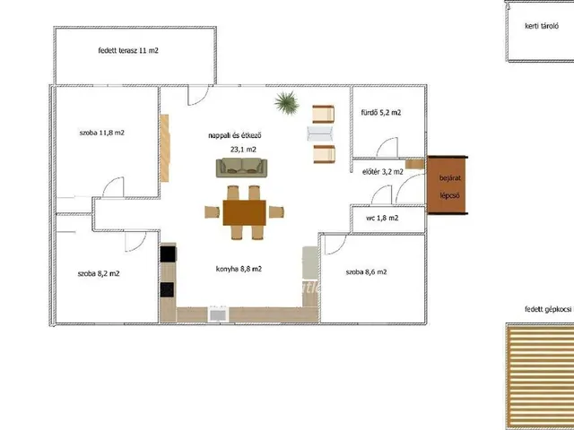 Eladó ház Halásztelek 78 nm