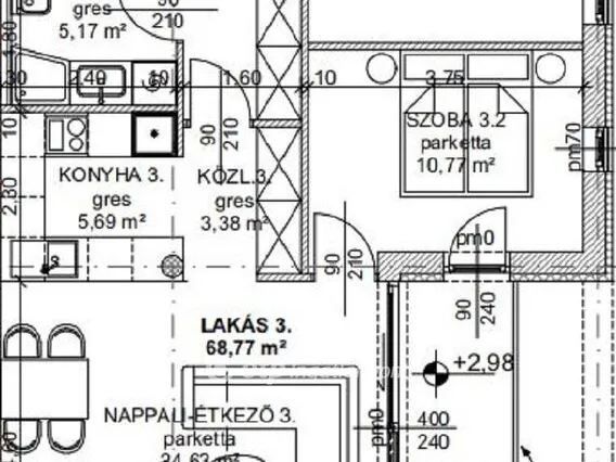 Eladó lakás Budapest III. kerület 78 nm