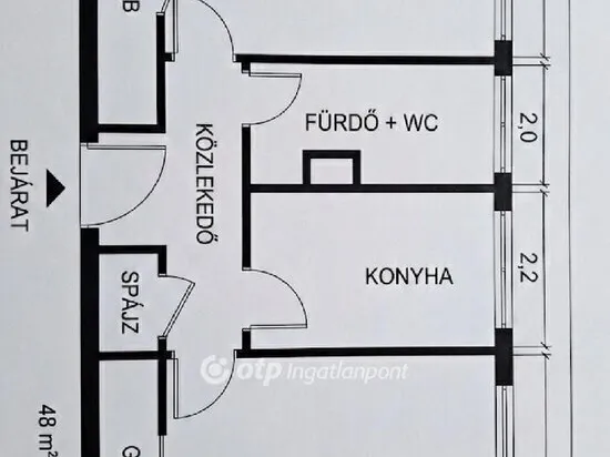 Eladó lakás Dunaújváros 49 nm