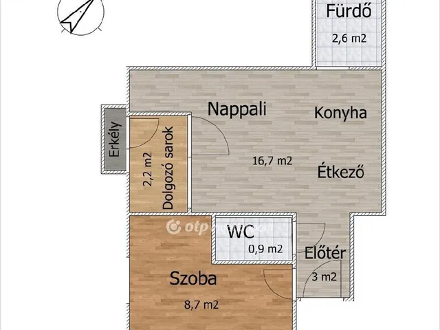 Eladó lakás Dunaújváros, Belváros 34 nm