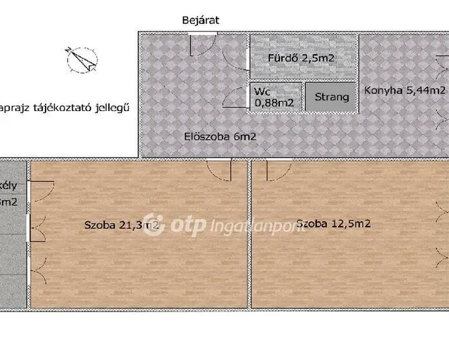 Eladó lakás Százhalombatta, Déli lakótelep 52 nm