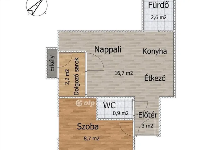 Eladó lakás Dunaújváros 34 nm