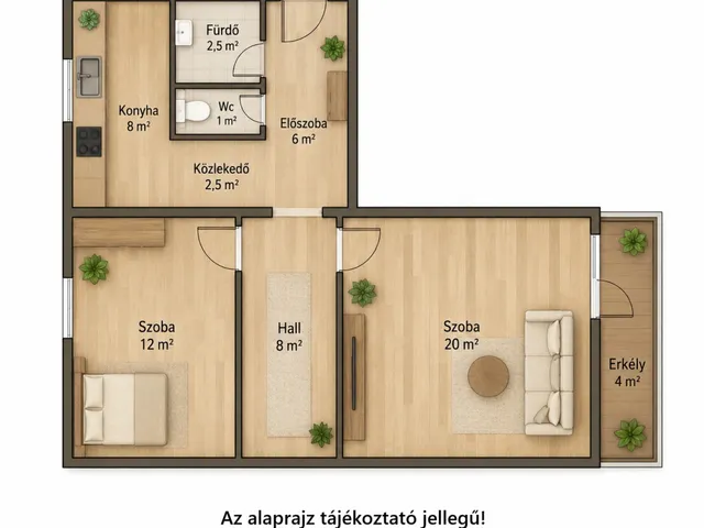 Eladó lakás Budapest XXI. kerület 62 nm