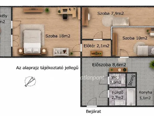 Eladó lakás Szigetszentmiklós 61 nm