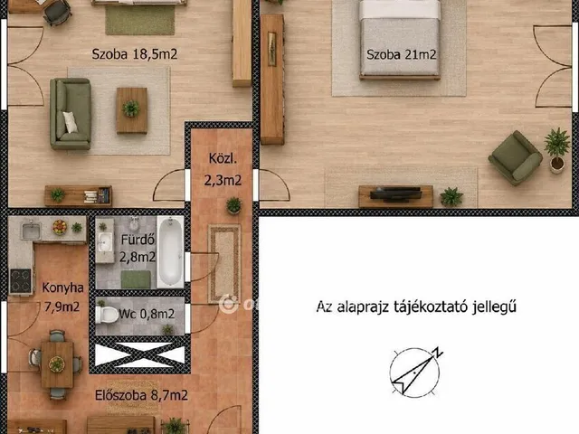 Eladó lakás Tököl 62 nm