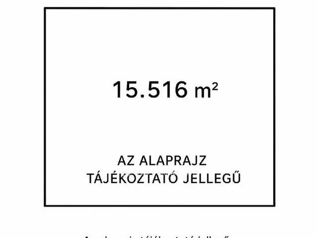 Eladó telek Dunaújváros 15516 nm