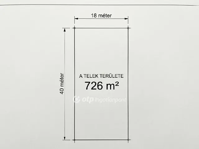 Eladó telek Adony 726 nm