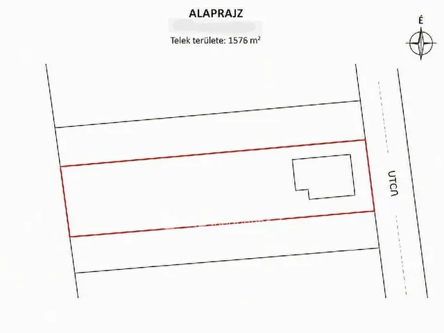 Eladó telek Paks 1576 nm