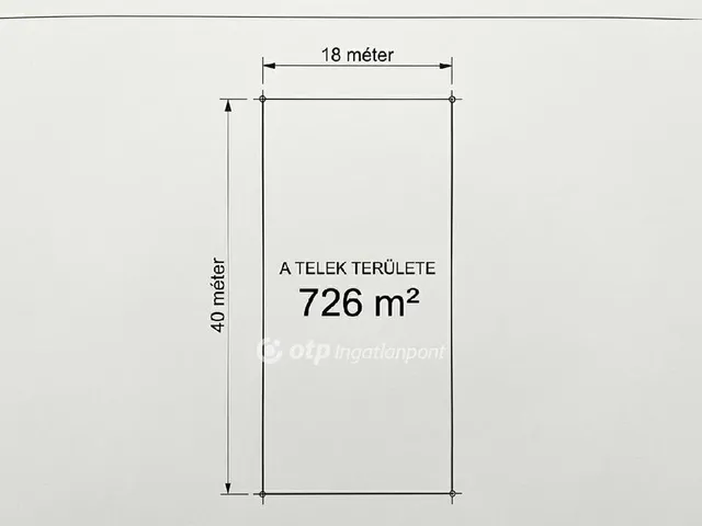 Eladó telek Adony 726 nm