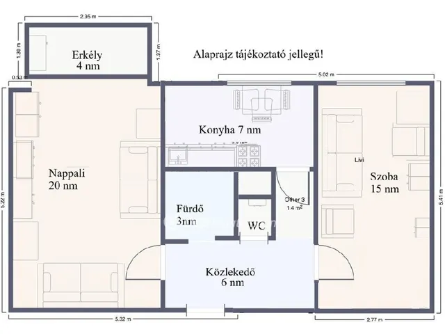 Eladó lakás Székesfehérvár 49 nm