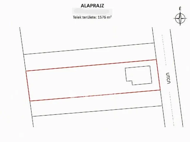 Eladó telek Paks 1576 nm