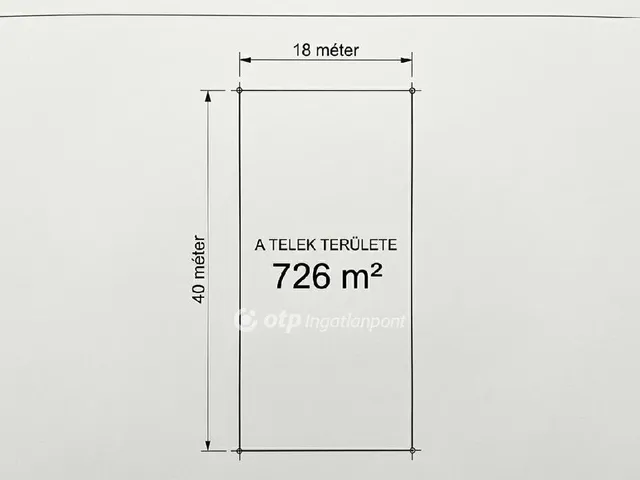 Eladó telek Adony 726 nm