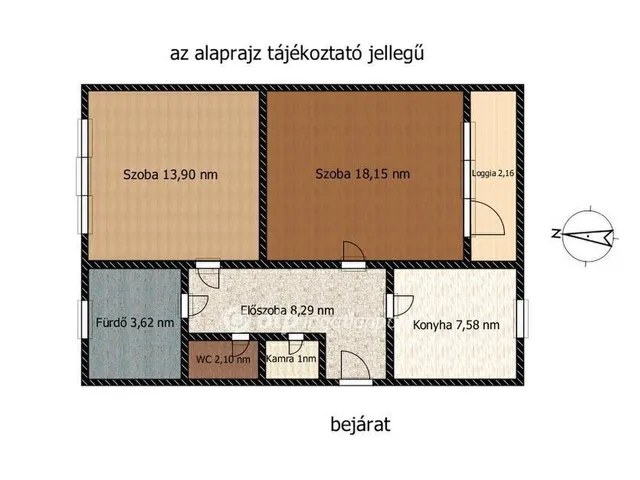 Eladó lakás Budapest XXI. kerület 52 nm