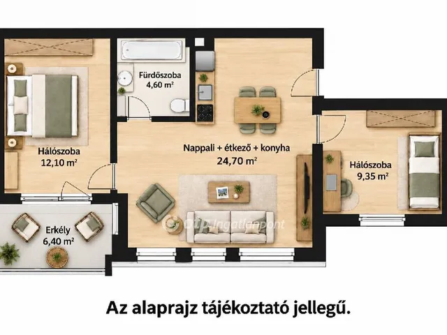 Eladó lakás Szigetszentmiklós 53 nm