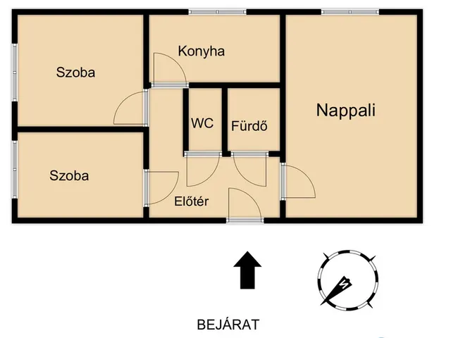 Eladó lakás Győr 53 nm