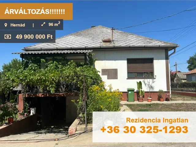 Eladó ház Hernád 96 nm
