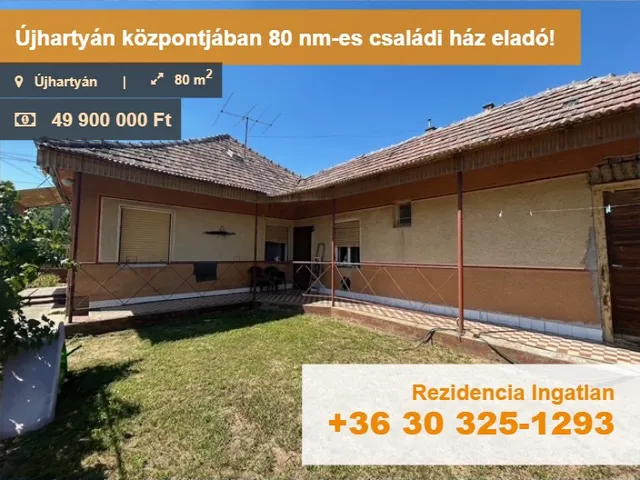 Eladó ház Újhartyán 80 nm
