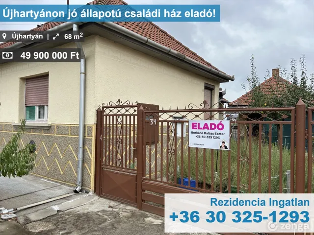 Eladó ház Újhartyán 68 nm