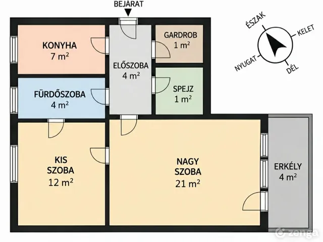 Eladó lakás Győr, Nádorváros 54 nm