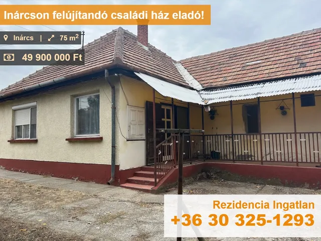 Eladó ház Inárcs 75 nm