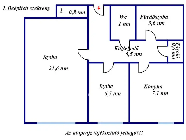 Eladó lakás Kisújszállás 46 nm