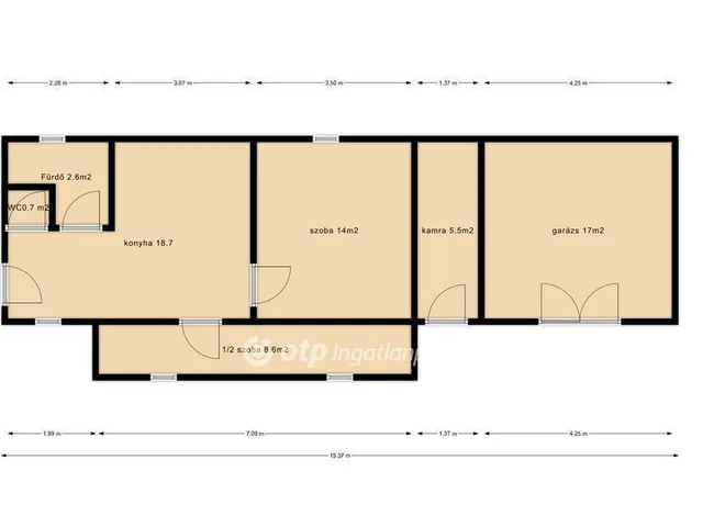 Eladó ház Debrecen, Gáspár György-kert 44 nm