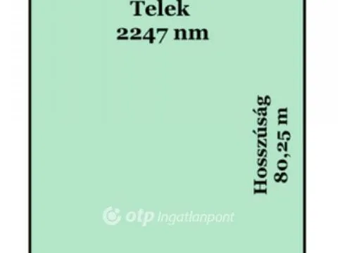 Eladó telek Debrecen 2247 nm