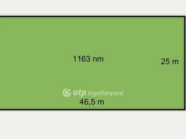 Eladó telek Debrecen 1163 nm
