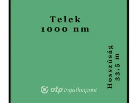 Eladó telek Hosszúpályi 1000 nm