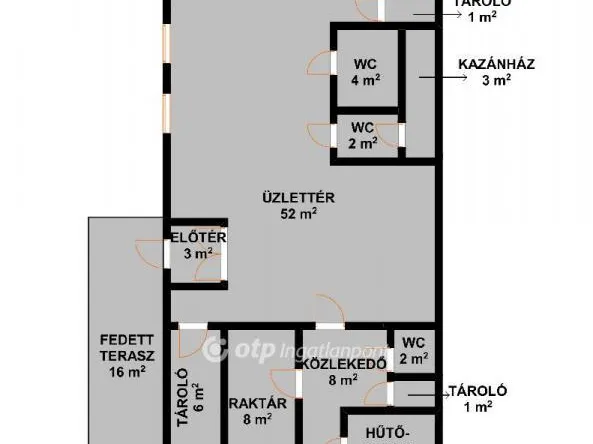 Eladó kereskedelmi és ipari ingatlan Körösszegapáti 96 nm