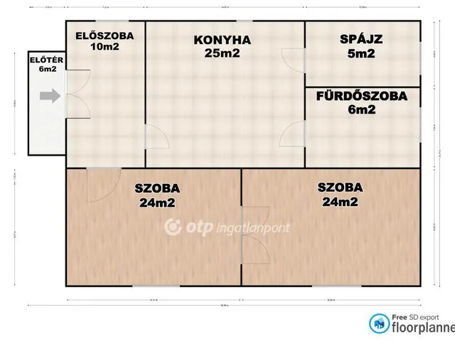 Eladó ház Hosszúpályi 100 nm