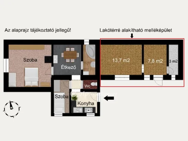 Eladó ház Vámospércs 44 nm