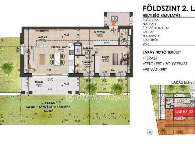 Eladó lakás Debrecen, Nagyerdőalja 58 nm