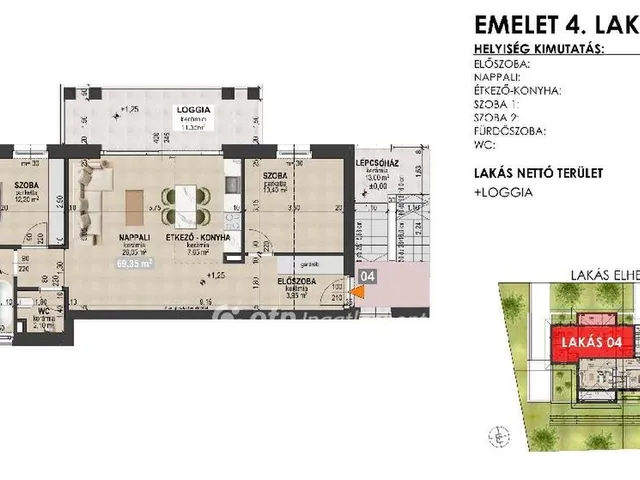 Eladó lakás Debrecen, Nagyerdőalja 70 nm