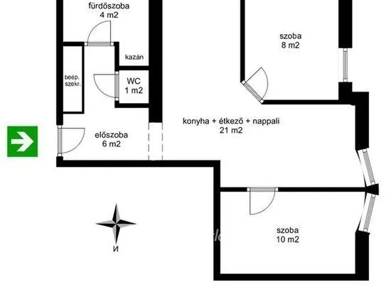 Eladó lakás Téglás 50 nm