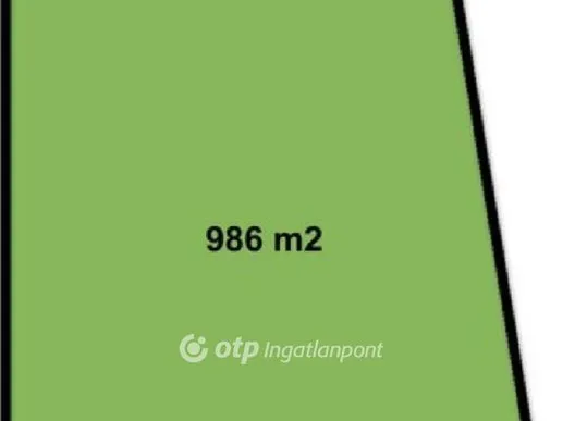 Eladó telek Hajdúsámson 986 nm