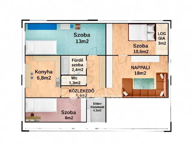 Eladó lakás Debrecen 69 nm