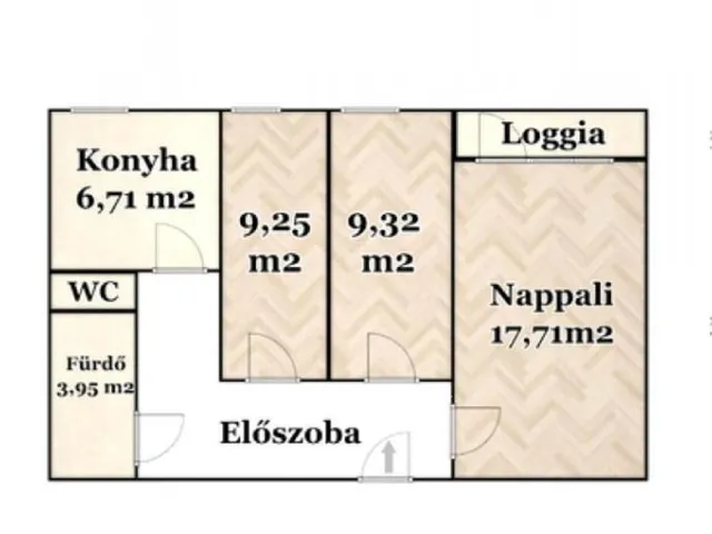 Eladó lakás Debrecen, Tócóskert 55 nm
