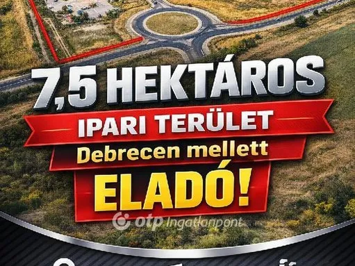 Eladó kereskedelmi és ipari ingatlan Hajdúsámson 74158 nm