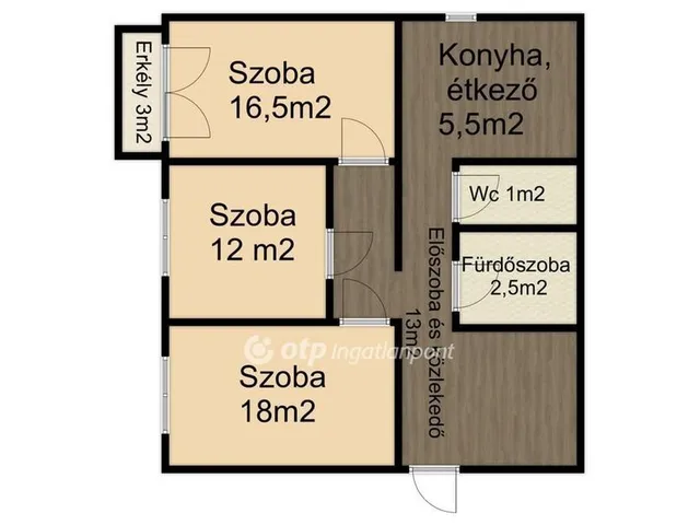 Eladó lakás Debrecen 71 nm