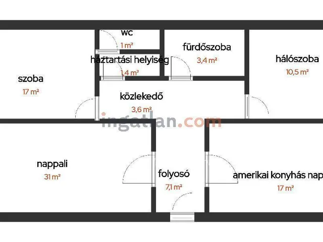 Eladó lakás Hajdúszoboszló 88 nm