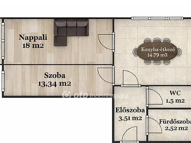 Eladó lakás Debrecen, Tócóskert 54 nm