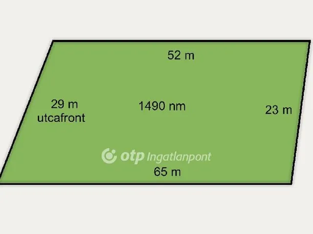 Eladó telek Hajdúsámson 1490 nm