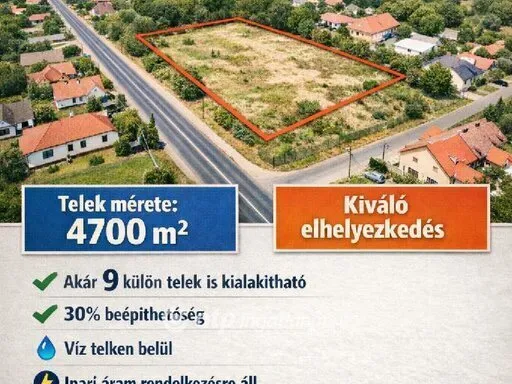 Eladó kereskedelmi és ipari ingatlan Hajdúsámson 4700 nm