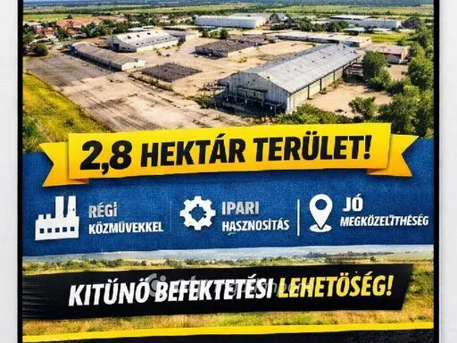 Eladó kereskedelmi és ipari ingatlan Nyírlugos 1700 nm
